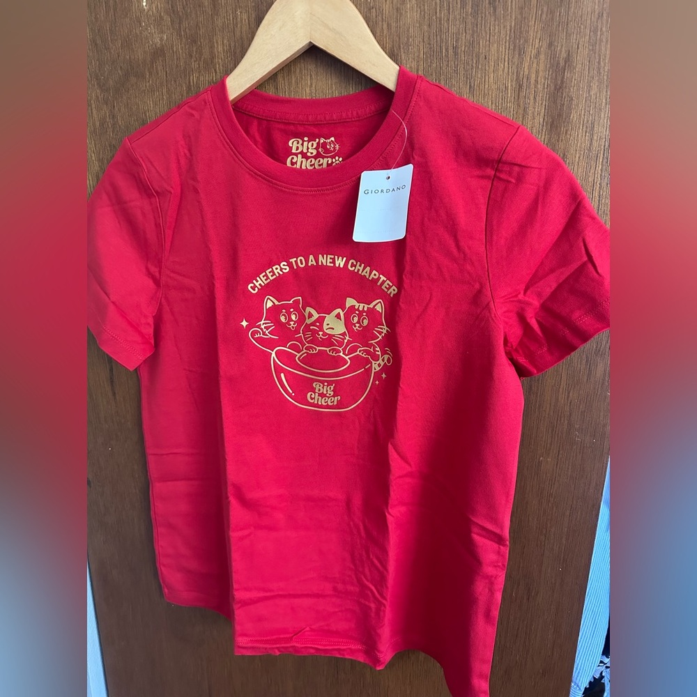 GIORDANO BIG CHEER Cats Tshirt